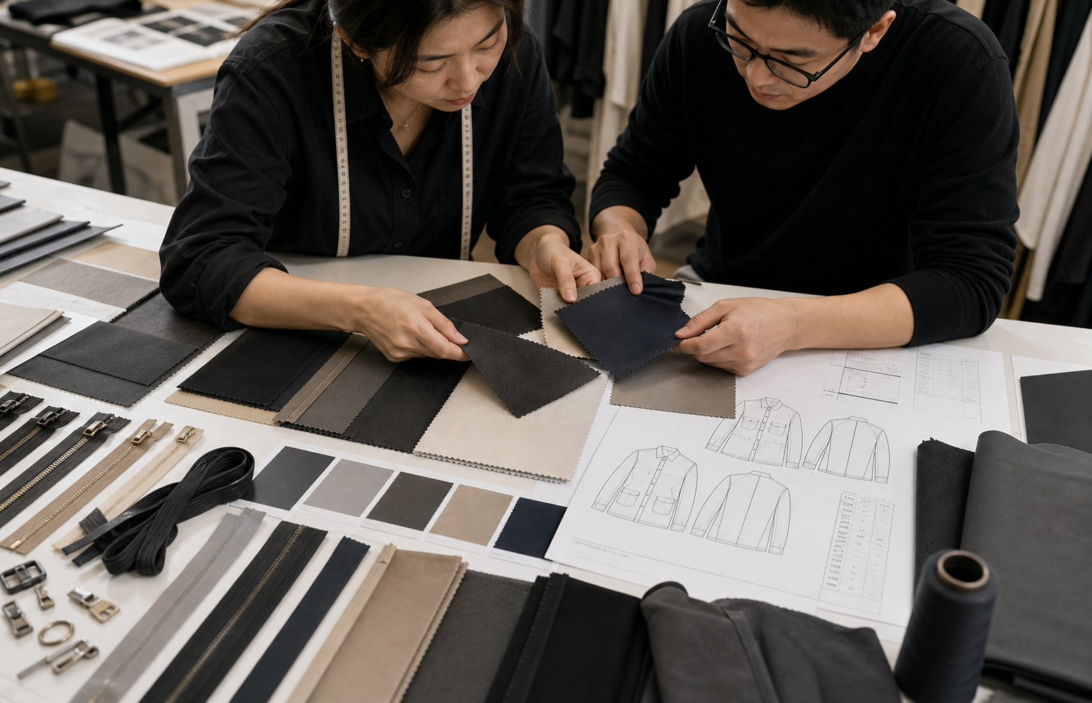 Apparel sourcing table